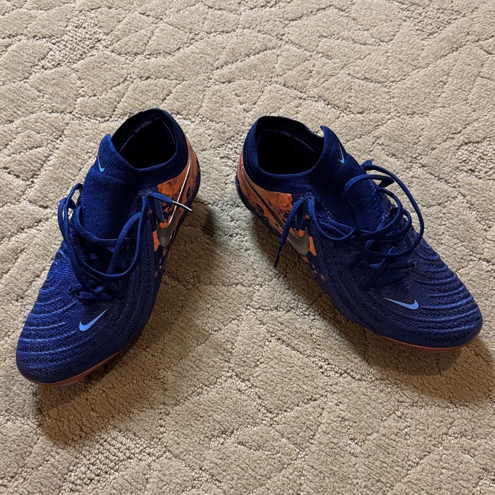 Nike Force9 Dark Blue/Orange Soccer Cleats